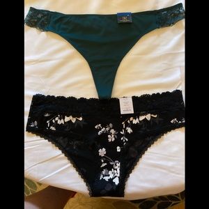 SOLD--SOLD  Panties, I.N.C, Auden. Black , Green